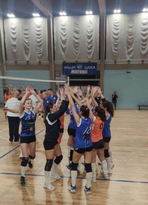 Le ragazze della Pantera durante una partita di campionato