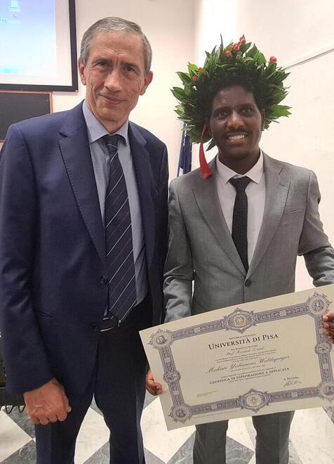 Mehari, dalla guerra in Eritrea al traguardo della laurea in ateneo a Pisa