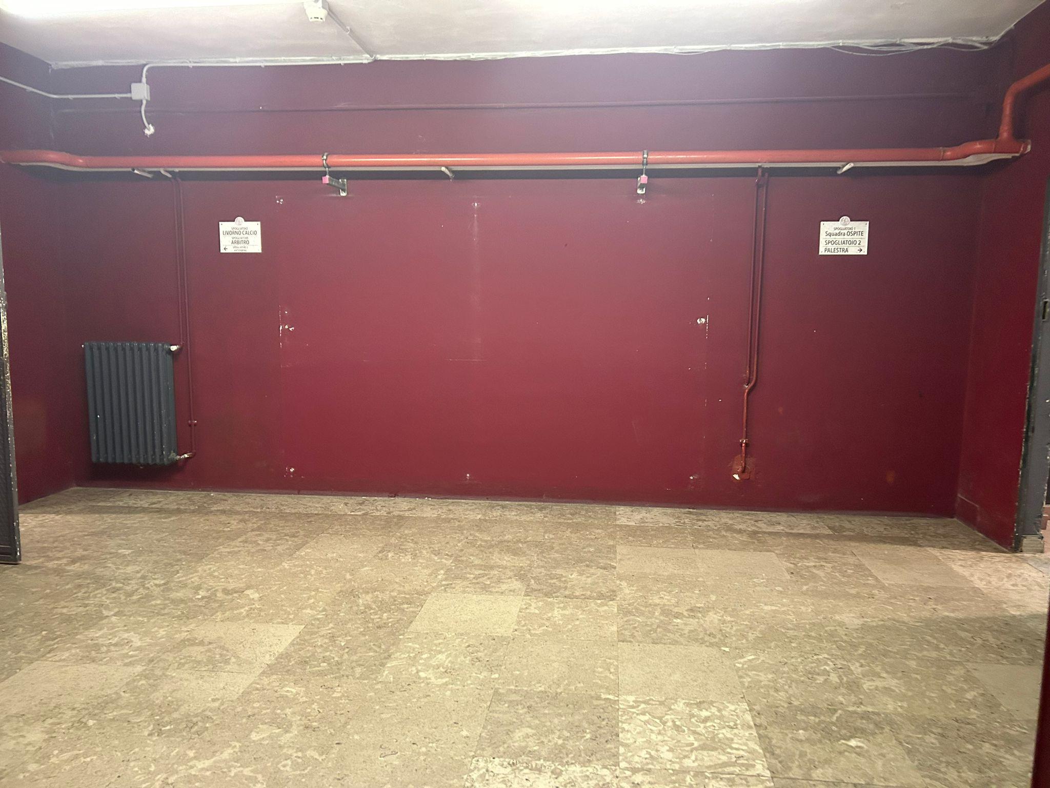 Livorno, tolta dall’androne dello stadio Picchi la gigantografia della Curva Nord<br>
