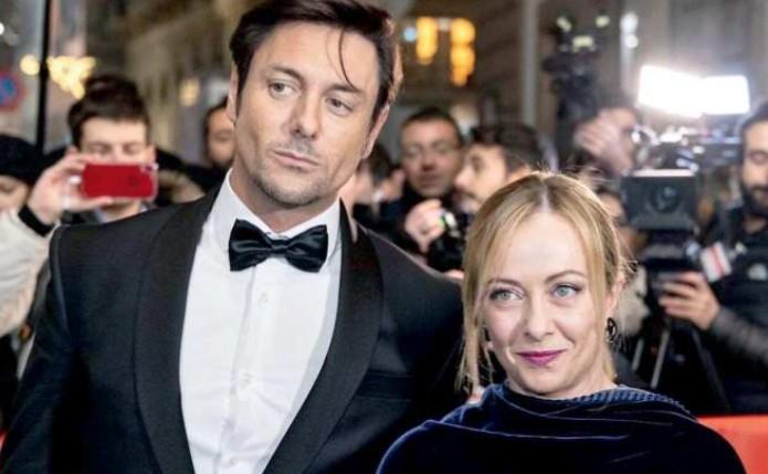 Andrea Giambruno e la premier Giorgia Meloni