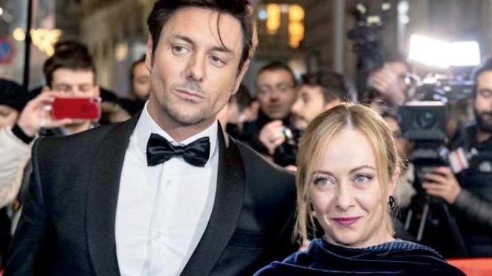 Andrea Giambruno e la premier Giorgia Meloni
