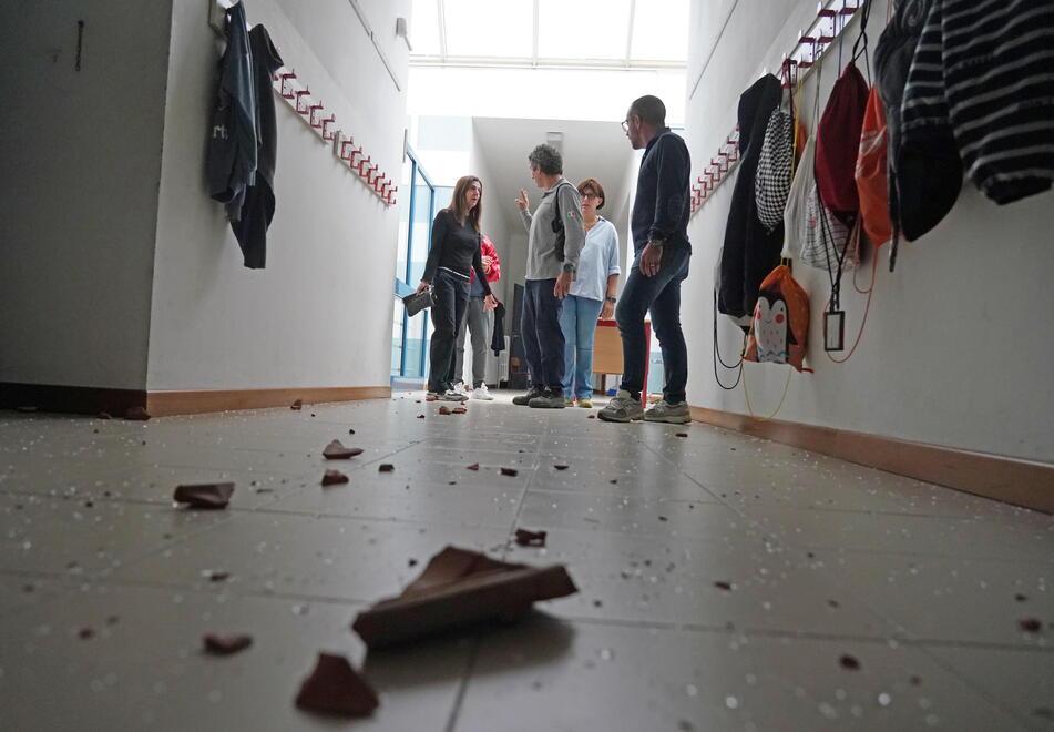 A Banditella nella scuola devastata dal tornado: «L’asilo sarà trasferito»