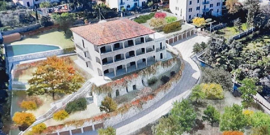 L’elaborato mostra il futuro aspetto dell’ex Casa degli Ebrei
