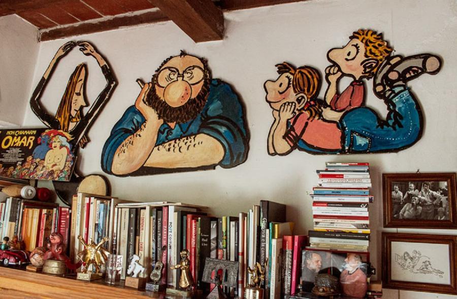 Noi nella “tana” di Bobo e Sergio: così è nato il grande fumettista Staino