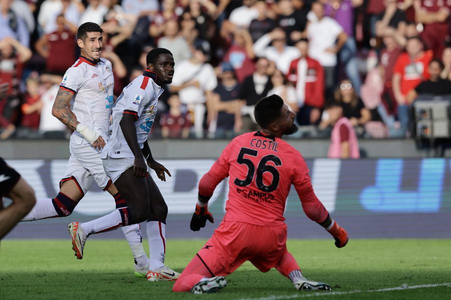 Cagliari sprecone: solo un pari in casa della Salernitana