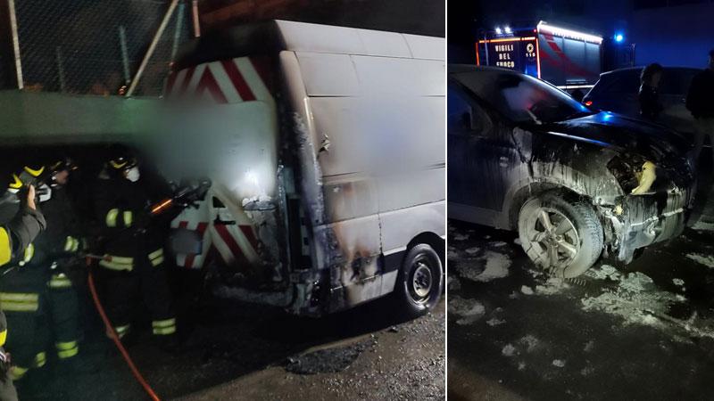 Cecina, a fuoco auto e furgoni: perché si pensa a un piromane. Come avrebbe agito e le indagini