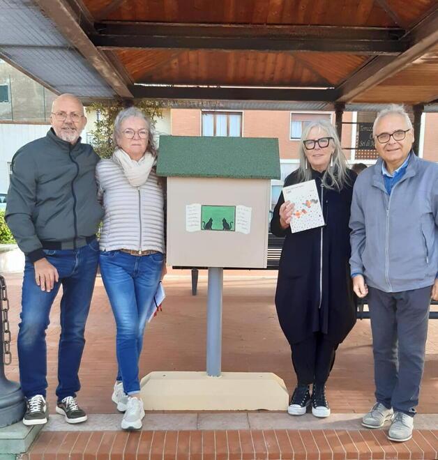 Inaugurata la “casina dei libri”. È la seconda biblioteca da strada<br>
