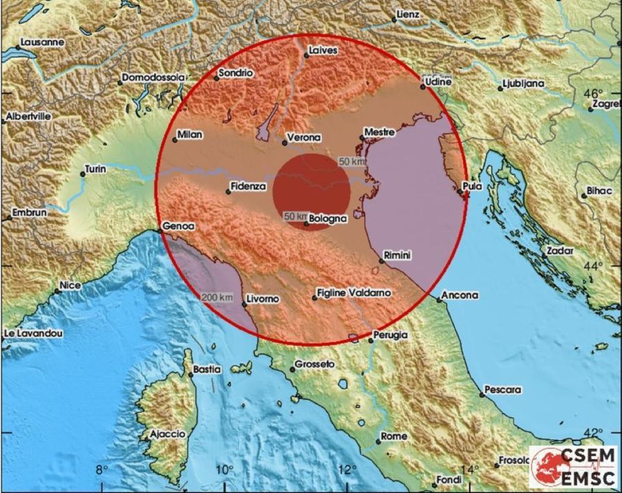 La terra trema a Rovigo. La scossa percepita anche a Modena