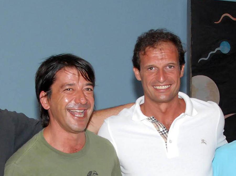 
	Ottanelli con Max Allegri insieme qualche anno fa (foto Paolo Barlettani)

