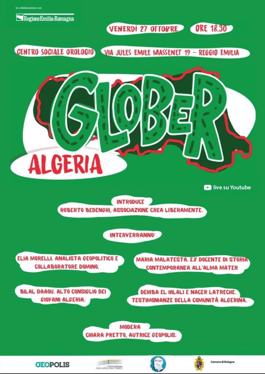 Reggio Emilia, venerdì al Centro Sociale Orologio si parla dell’Algeria