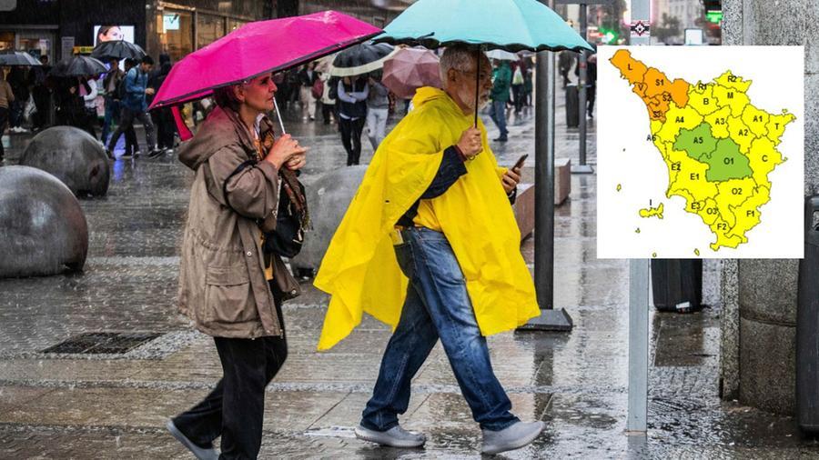 Maltempo, un’altra allerta arancione in Toscana: dove e cosa ci aspetta