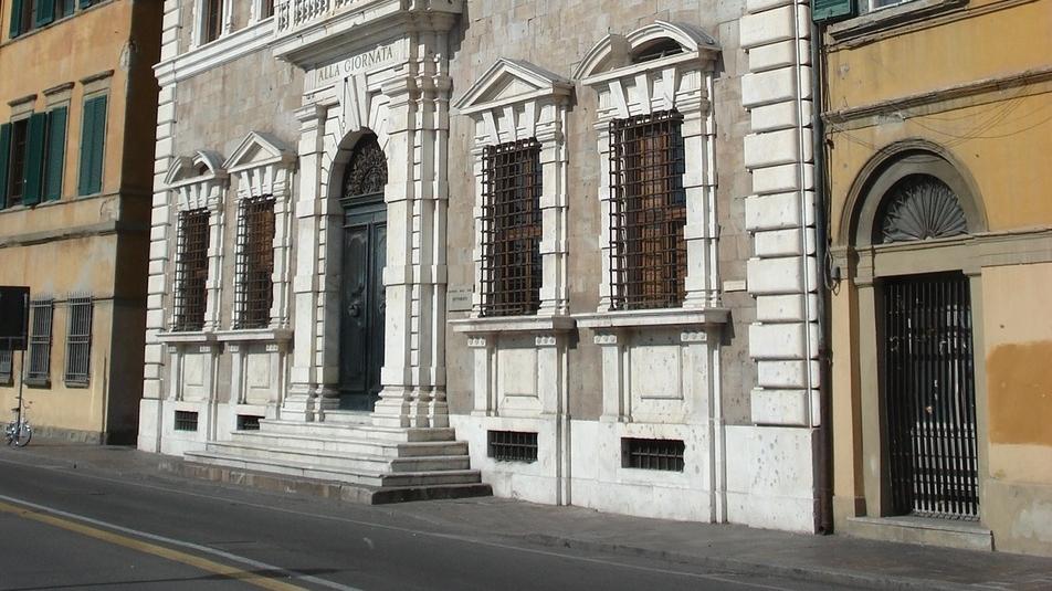 Palazzo alla Giornata, sede del rettorato dell’Università di Pisa che ha pubblicato il bando per le agevolazioni agli studenti (archivio)