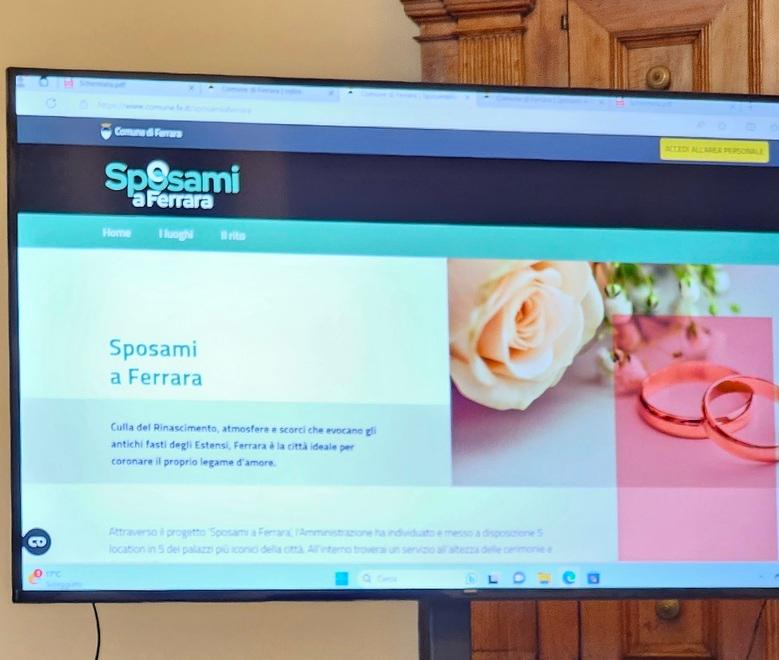 Ferrara, nuovo sito per i matrimoni. Ci si può sposare anche ai Diamanti