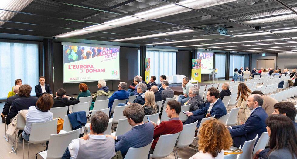 Un momento dell’evento di Energia popolare