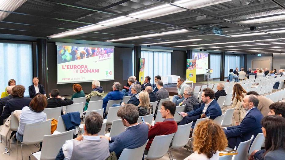 Un momento dell’evento di Energia popolare
