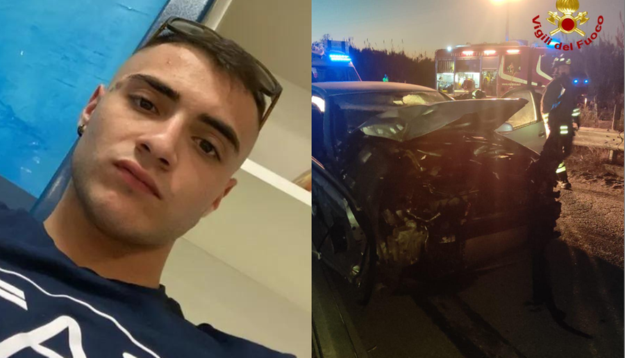 Mattia Miscali, 20 anni, di Villanova Strisaili, è morto nell’incidente in auto con gli amici: stavano tornando a casa
