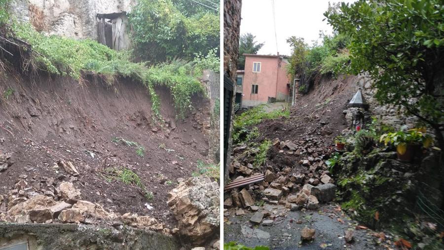 Maltempo, crolla un muro nel paesino gioiello in provincia di Lucca – Video
