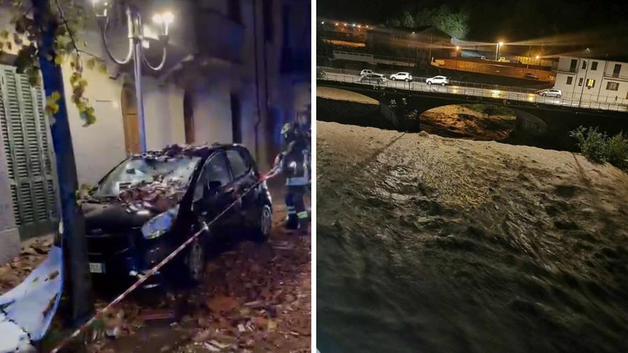 Maltempo in Toscana: tromba d’aria a Torre del Lago, paura per il fiume Magra. Giani: «A Pontremoli in 12 ore la pioggia di un mese»