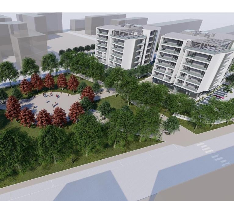 Il rendering di come diventerà piazza Boccaccio a Scandicci