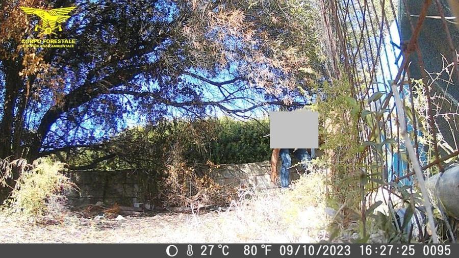 
	L'indagato ripreso da una foto-trappola della Forestale

