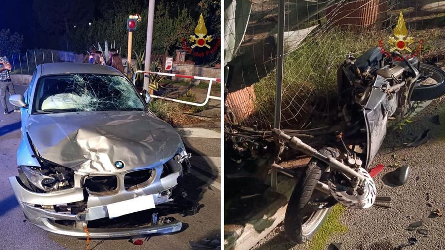 Follonica, schianto tra auto e moto: gravi due ragazzi di 15 anni
