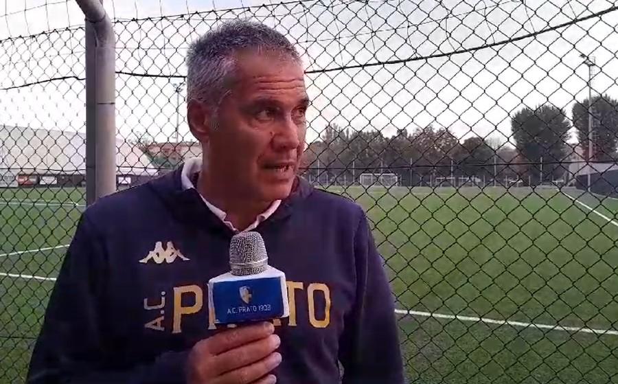 
	Il tecnico del Prato Raffaele Novelli al termine della partita

