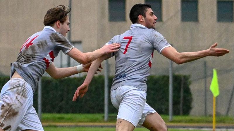 
	A destra Yari Ferrara, autore del gol della vittoria per Monsummano a Settimello

