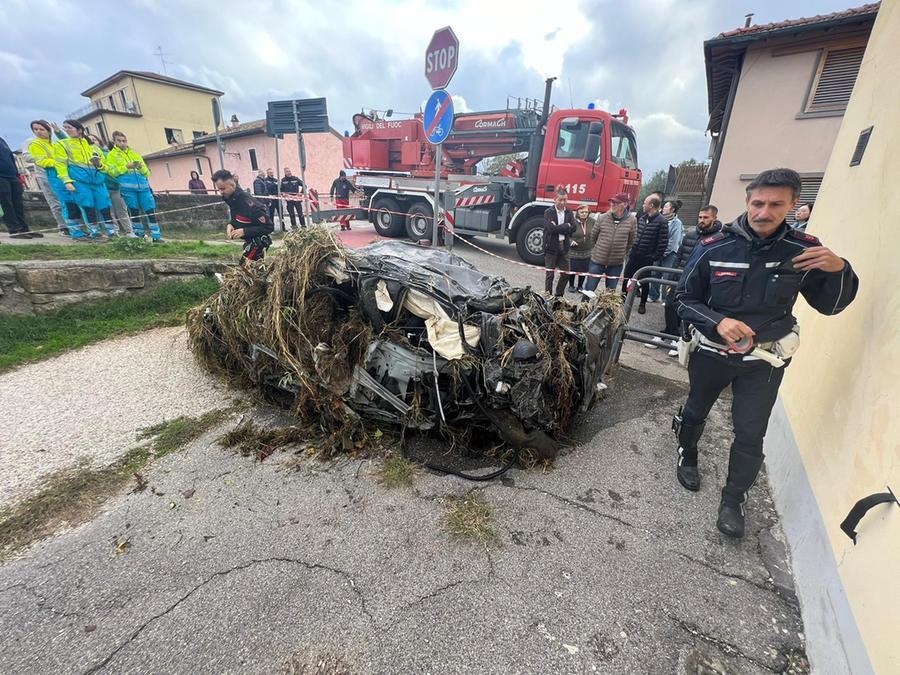 
	Ecco quello che resta dell'auto del pensionato disperso

