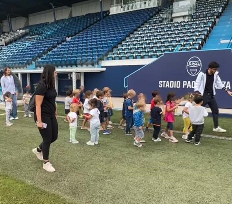 La Fondazione Spal inizia l’anno scolastico. I bimbi ospiti al Mazza