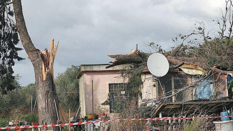 Follonica, albero piomba sulla veranda: fratelli intrappolati in casa