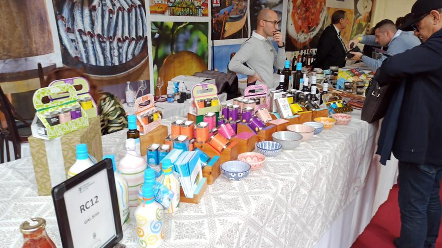 
	Una parte dell'esposizione dei prodotti del Gal Sinis

