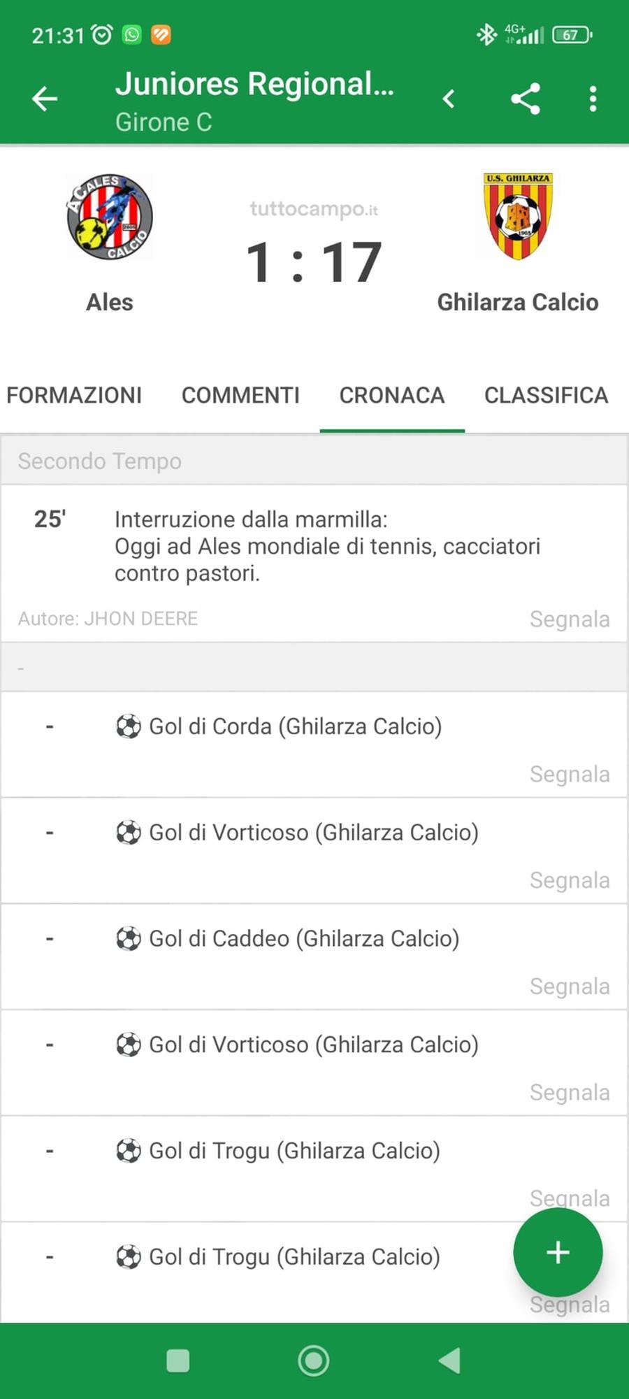 
	Lo screenshot della pagina con il commento&nbsp;

