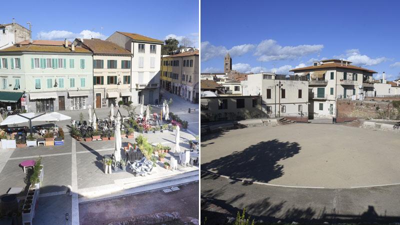 Piazza del Sale e l’Arena Cavallerizza (Agenzia Bf)
