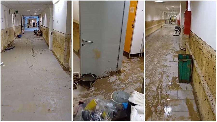 
	I danni provocati dall'alluvione nel seminterrato dell'ospedale Santo Stefano di Prato


