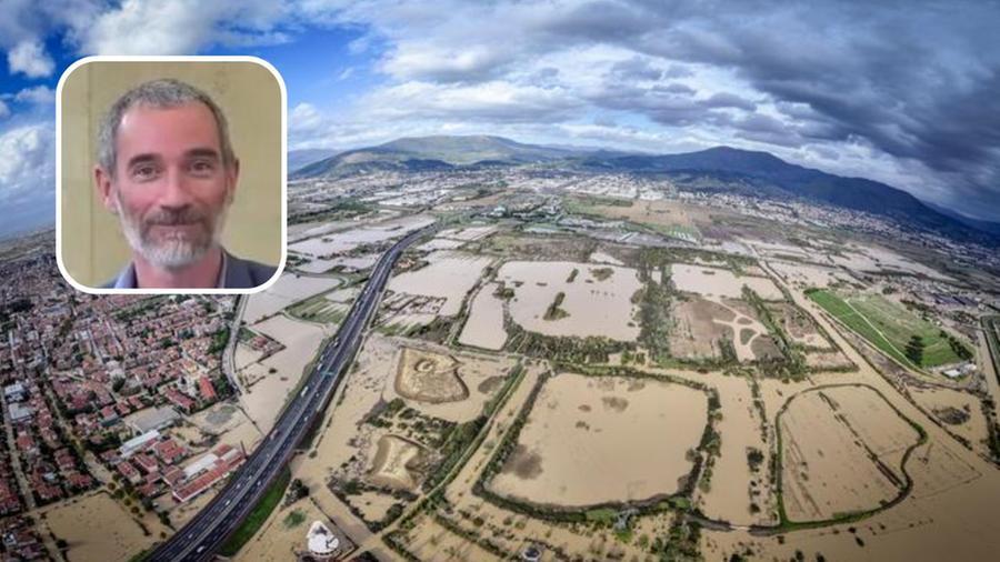 
	La Toscana nella morsa di acqua e fango e nel riquadro Michele Munaf&ograve;


