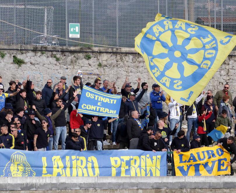 I tifosi azzurri sugli spalti