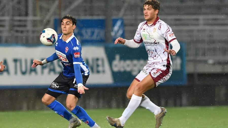 Gagliardi in azione (Foto Novara calcio)