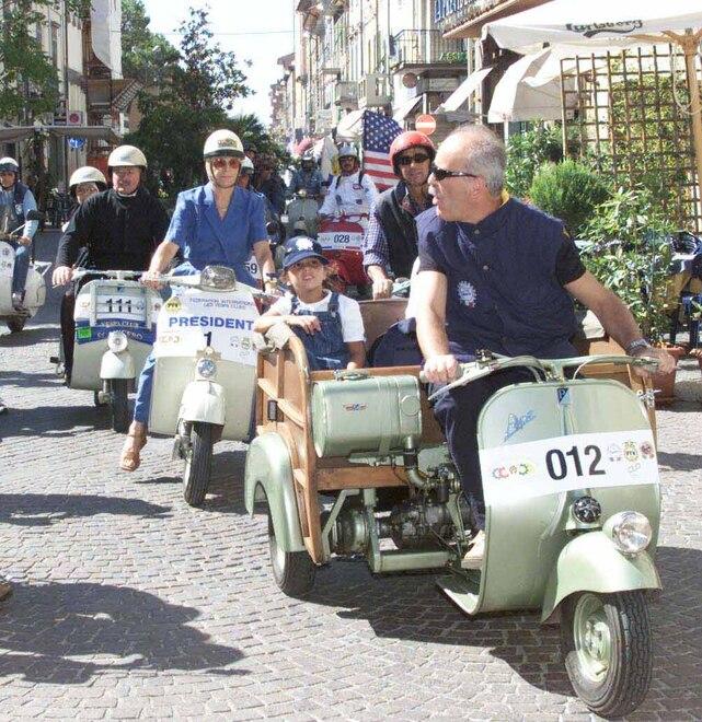 Un raduno a Pontedera