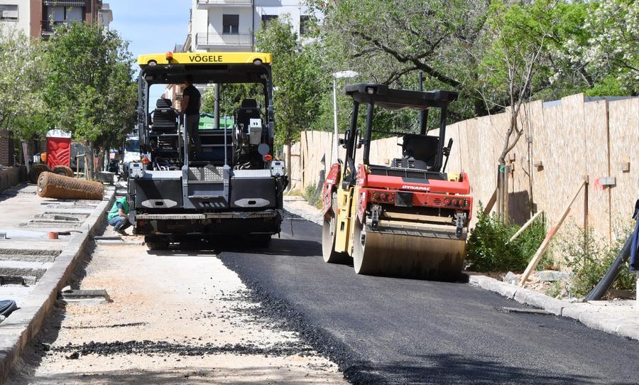 Sassari, nuovo asfalto nelle strade cittadine