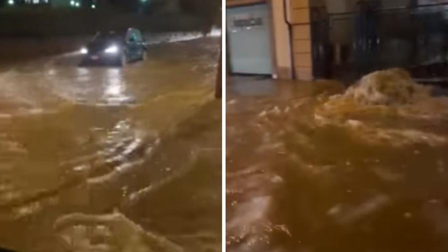
	Le strade invase dall'acqua a Pescia

