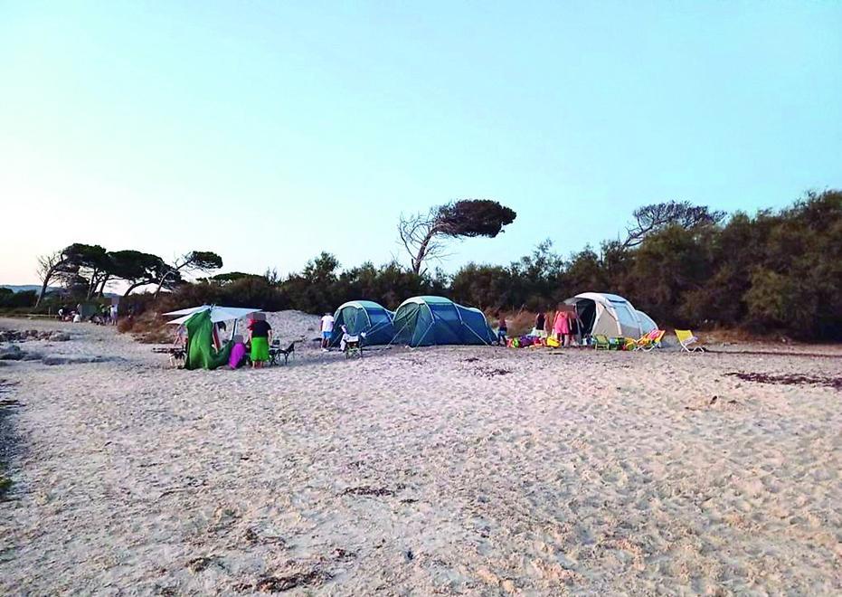 Alune tende "alle spiagge bianche" di Vada