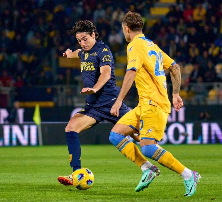 Matteo Cancellieri è stato uno dei più attivi e tra i migliori in campo dell’undici azzurro nell’ultima sfida contro il Frosinone