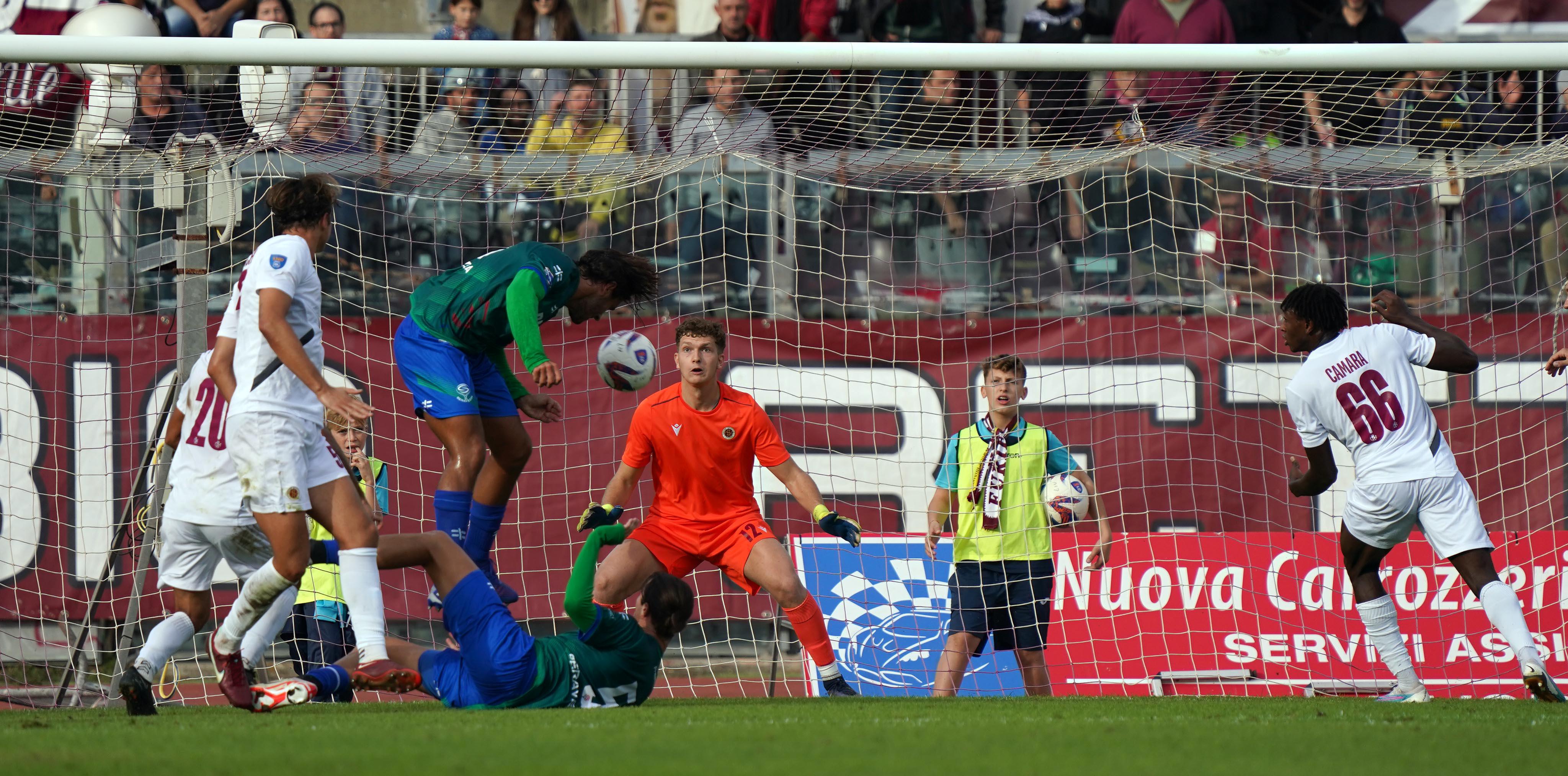 Un'immagine del match contro Seravezza