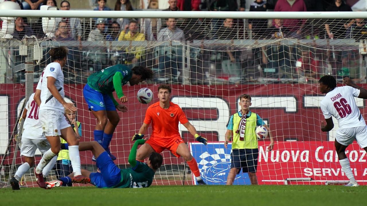 Un'immagine del match contro Seravezza