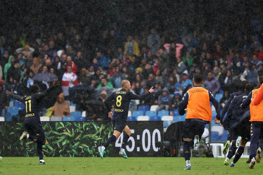 
	Napoli: Kovalenko dopo il gol

