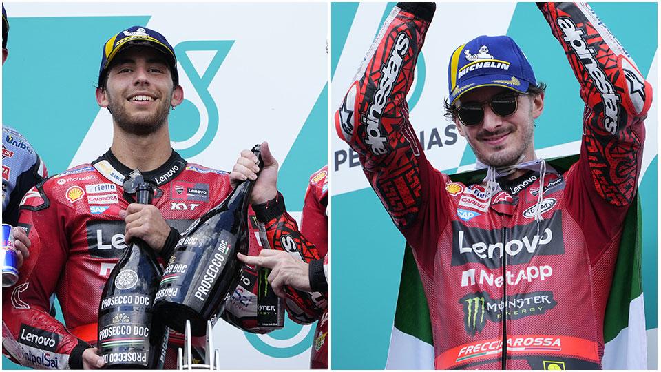 Enea Bastianini e Pecco Bagnaia