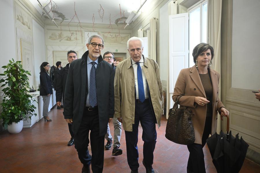 
	Il ministro Nello Musumeci insieme al governatore Eugenio Giani

