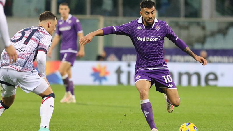 Nico Gonzalez durante un’azione; il fantasista viola è volato in Argentina con la Nazionale
