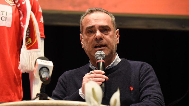 Gianni Lamioni patron dell’Us Grosseto (foto Agenzia Bf)