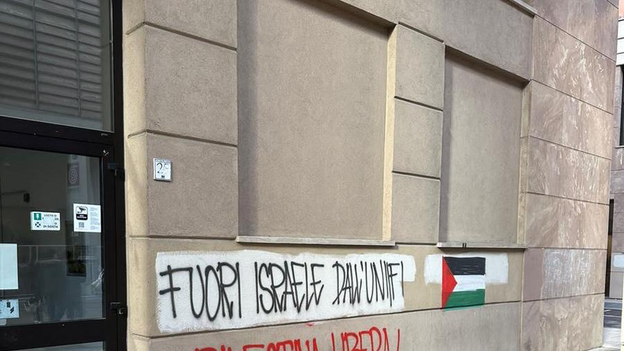 Firenze, scritta contro Israele al polo universitario di Novoli